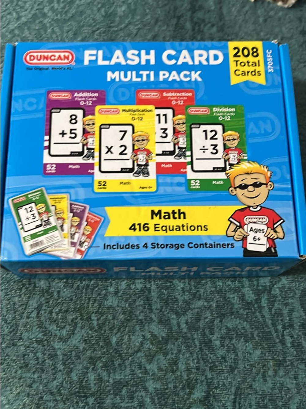 Duncan Flash Card Multi Pack - Blue Math Flash Cards